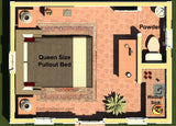 GR192CO-BPS 192 sf Colonial Guest Room - Building Plan Set