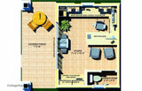 ST192CFP-BPS    Craftsman 192sf Writer's Studio   Building Plan Set