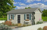 GC240CO-KIT 240 sf Colonial Guest Cottage - Building Plan Kit