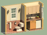 GR192CO-KIT 192 sf Colonial Guest Room - Building Plan Kit
