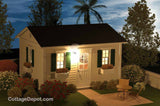GR192CO-BPS 192 sf Colonial Guest Room - Building Plan Set