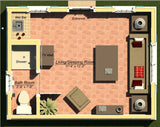GR192CC-BPS 192 sf Cape Cod Guest Room - Building Plan Set