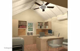 OF192COL-KIT   192 sf Classical Office - Building Kit